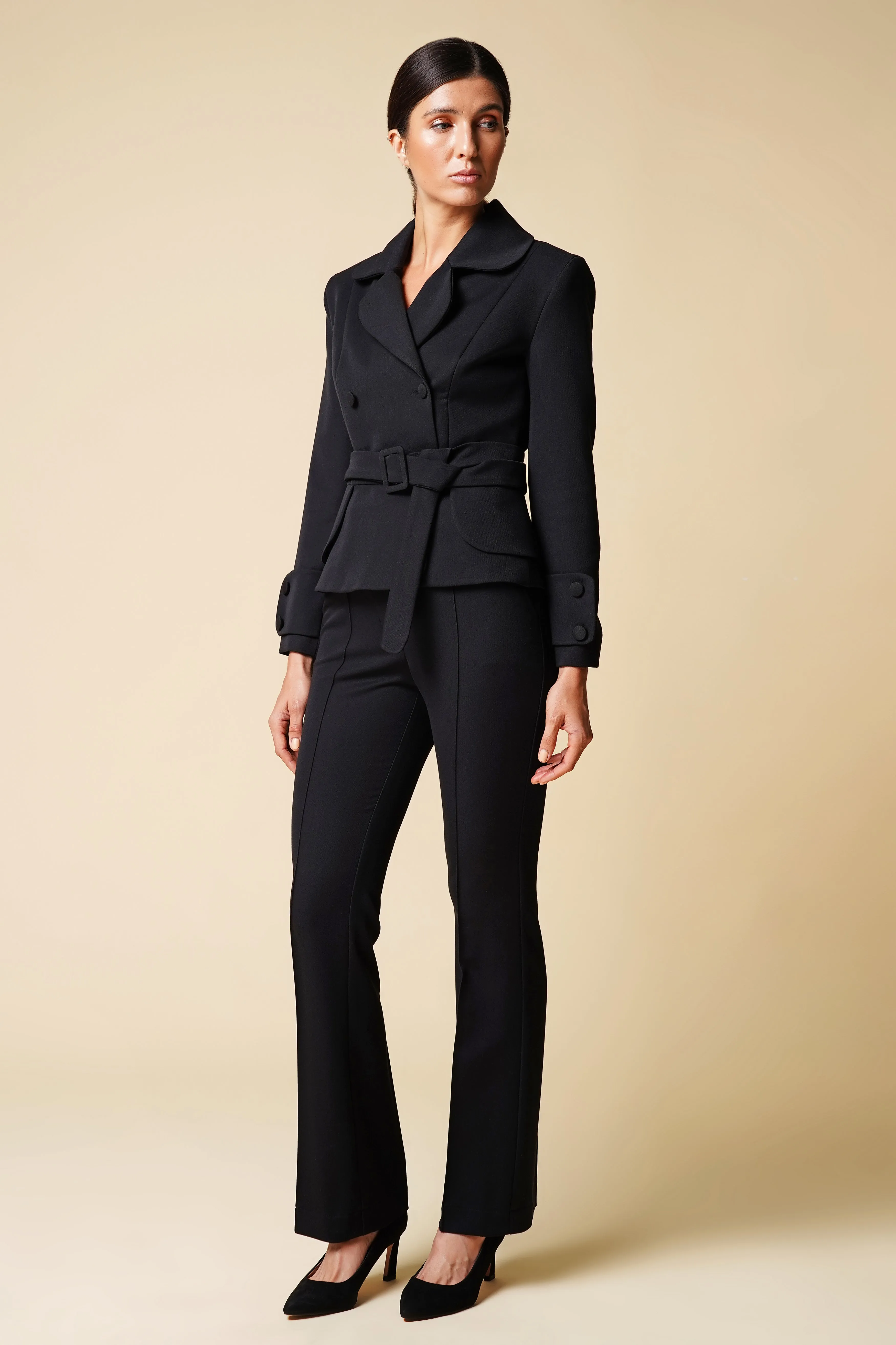Black pant suit
