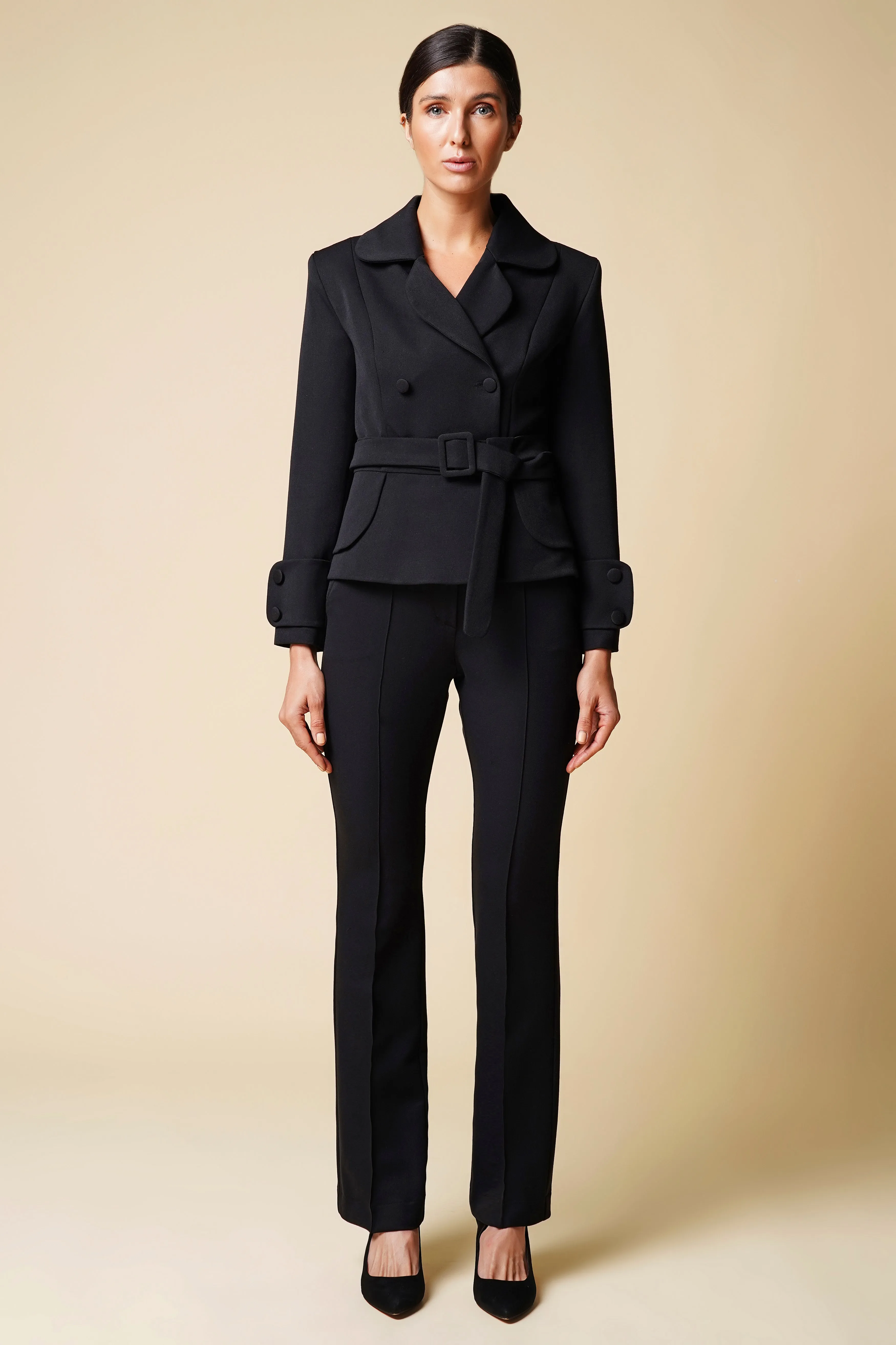 Black pant suit