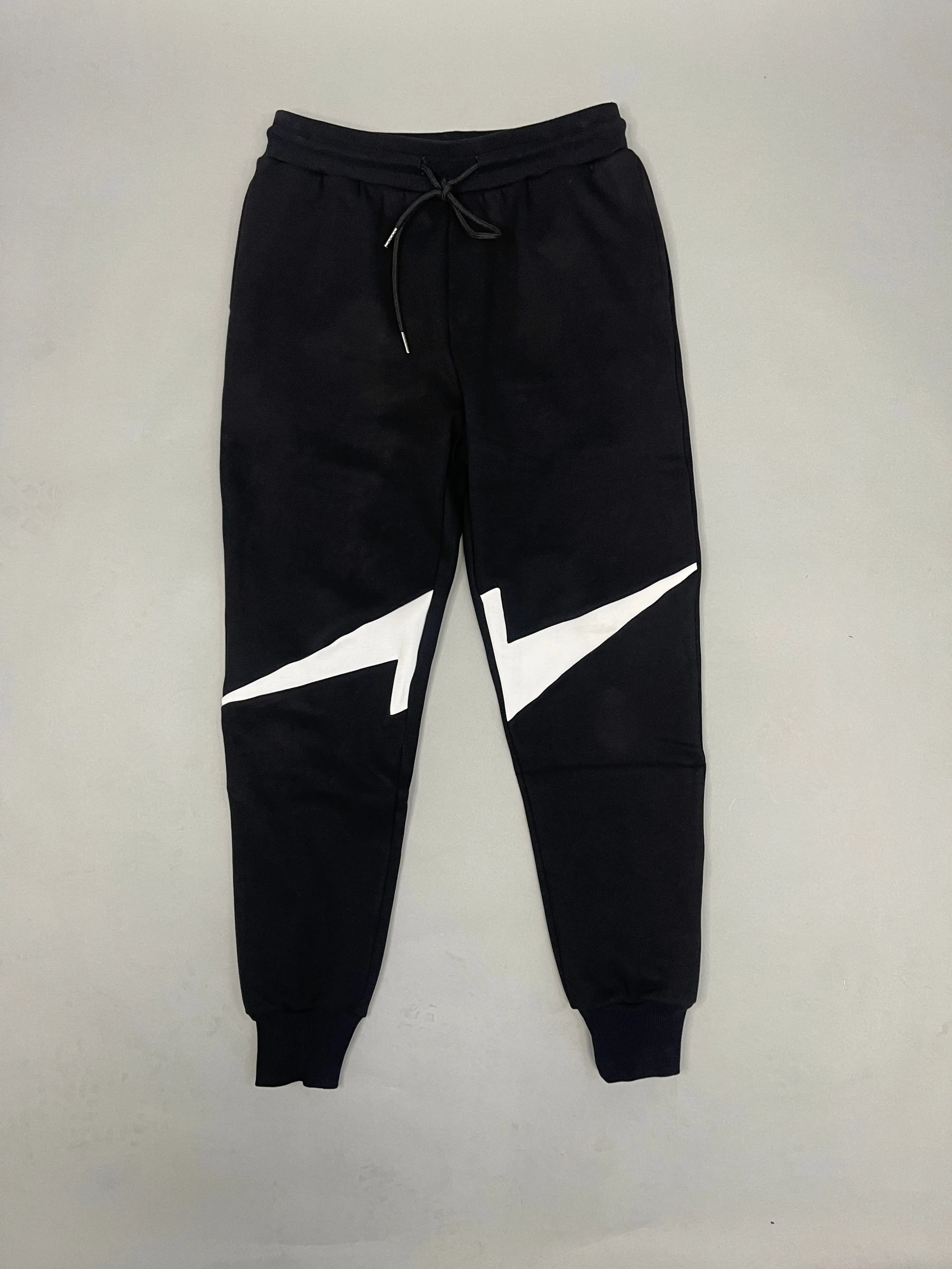 Bolt Panda Zippered Drawstring Hoodie Sweatpants Set