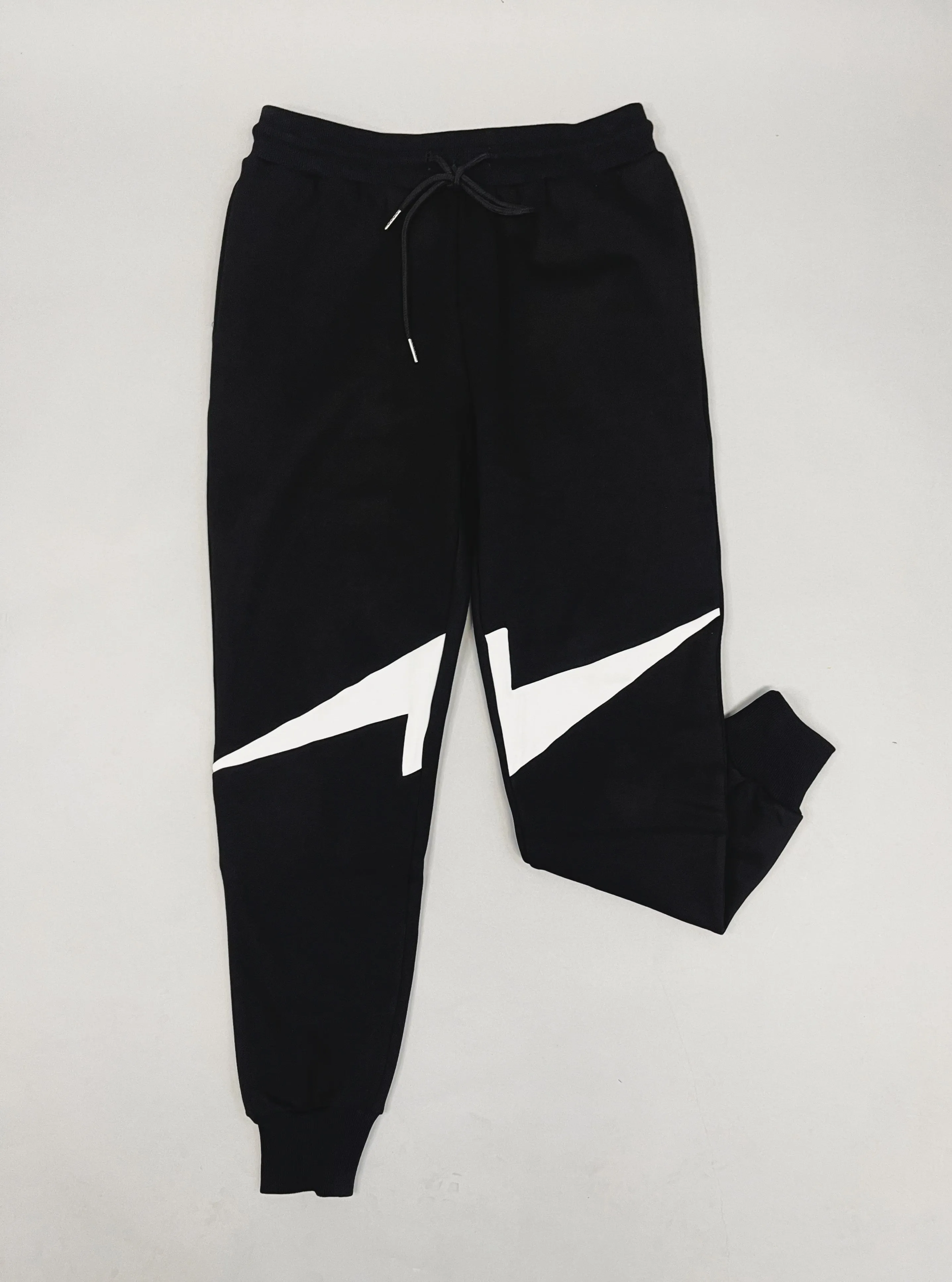 Bolt Panda Zippered Drawstring Hoodie Sweatpants Set