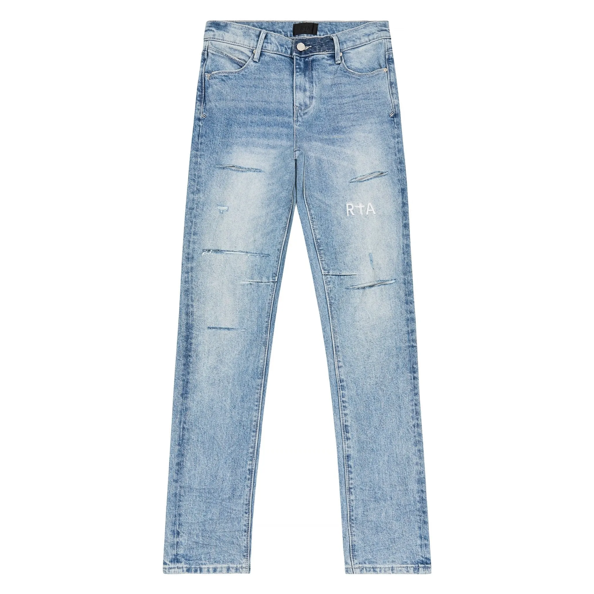 Bryant Faded Distressed Blue Denim