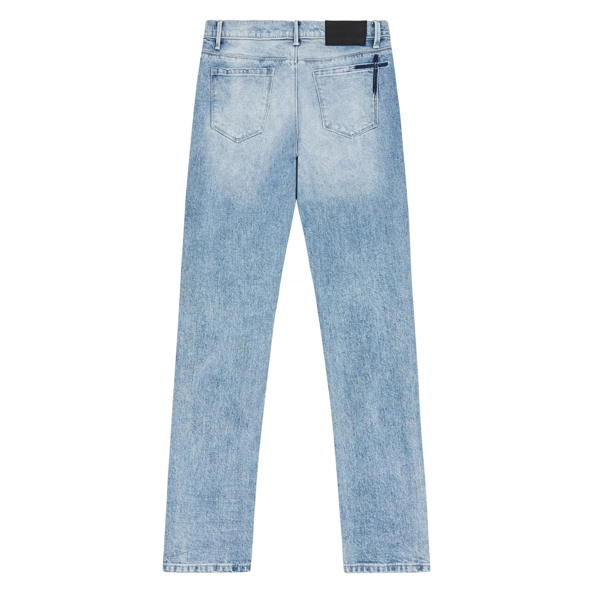 Bryant Faded Distressed Blue Denim