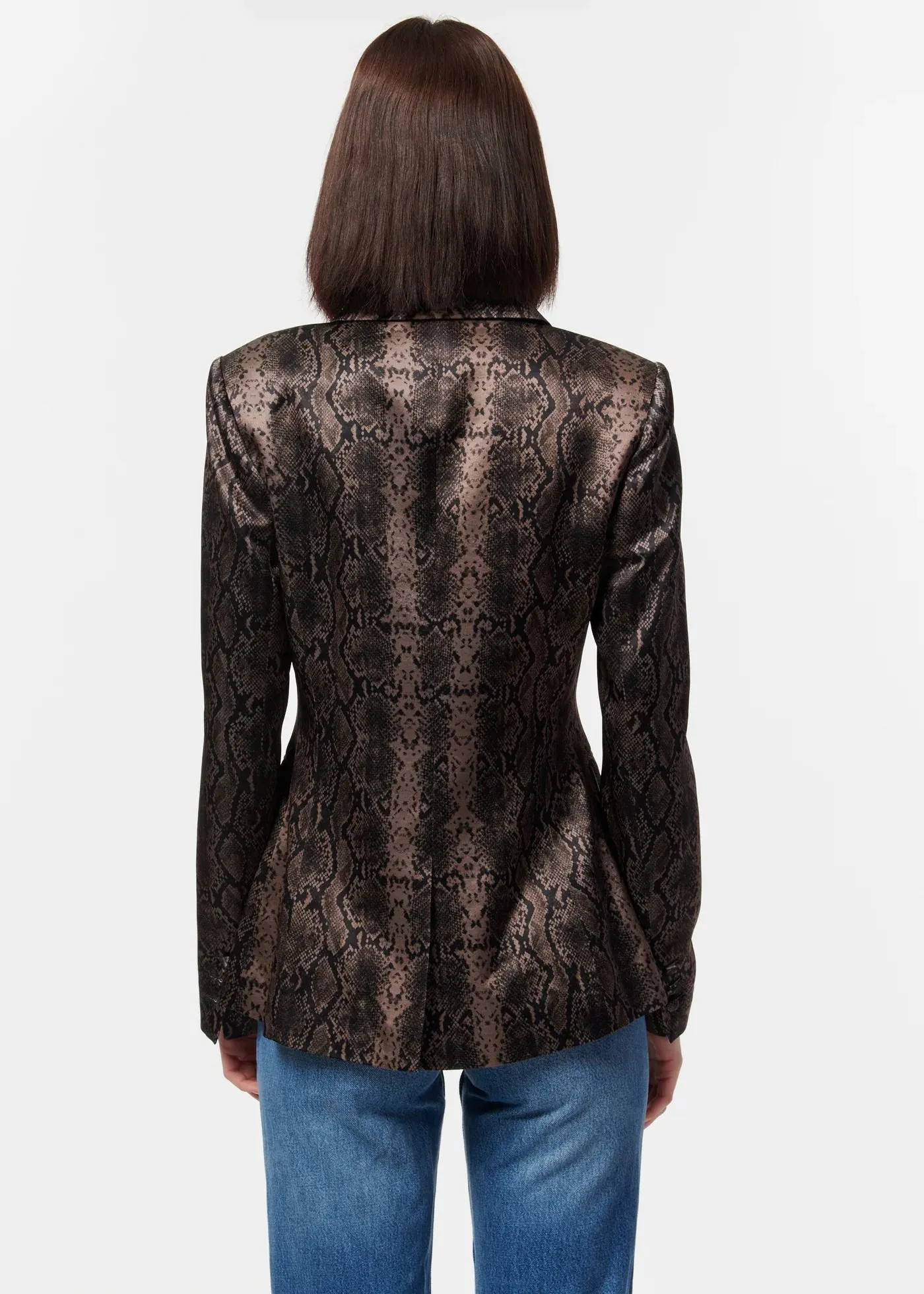 Cami Zana Blazer in Gray Snake