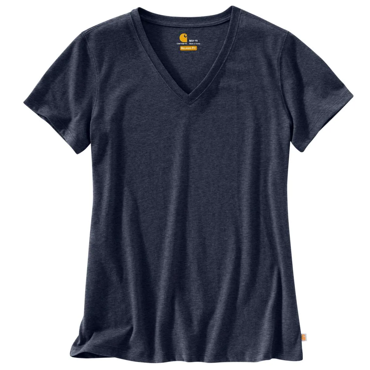 Carhartt Women's Dark Indigo Heather Lockhart Short Sleeve V-Neck T-Shirt