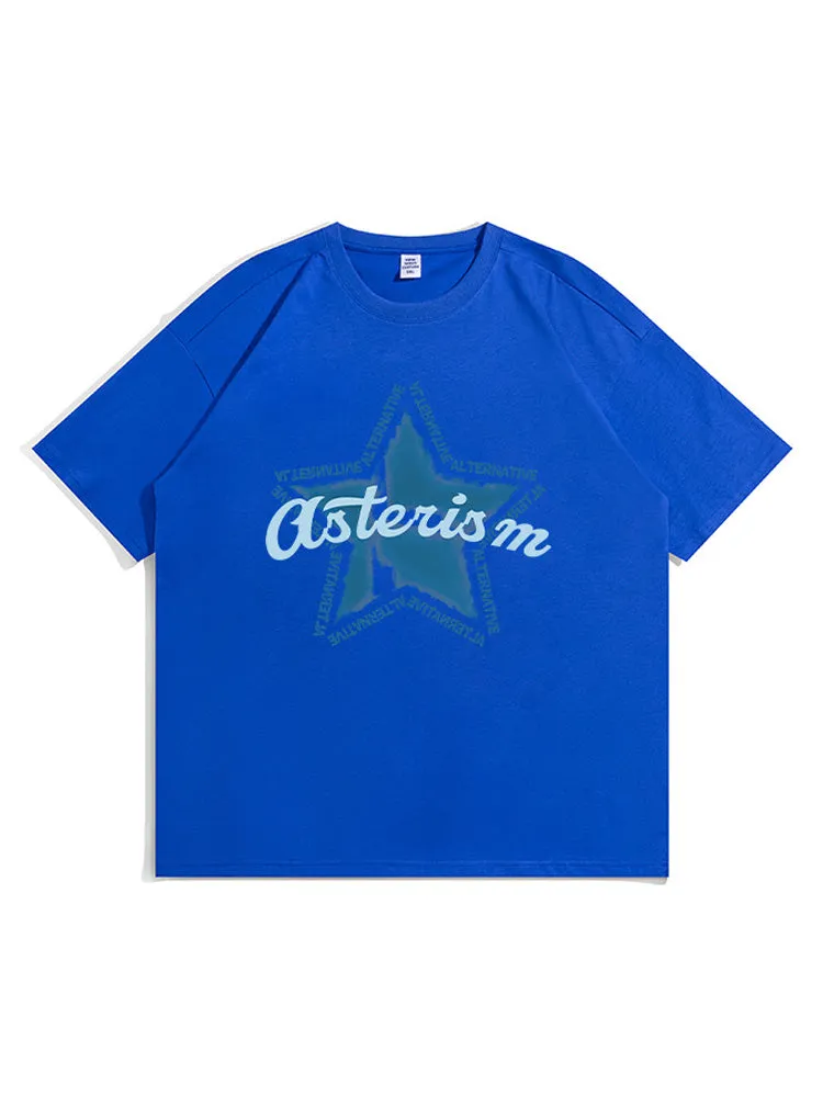 Casual Pentagram Print T-Shirt