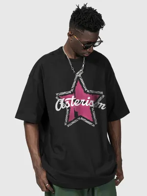 Casual Pentagram Print T-Shirt