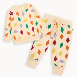Cosmo & Crumpet Set - Diamonds Sweatshirt & Jogger Set