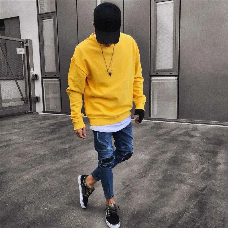 Dark Blue Skinny Tapered Ankle Zipper Jeans