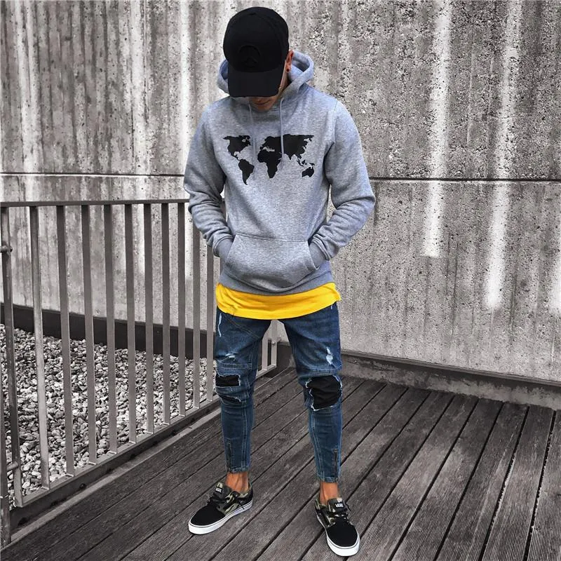 Dark Blue Skinny Tapered Ankle Zipper Jeans