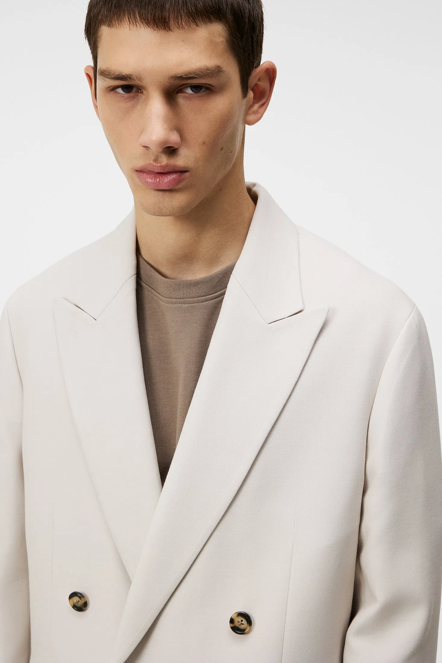 David U Double Weave Blazer / Moonbeam