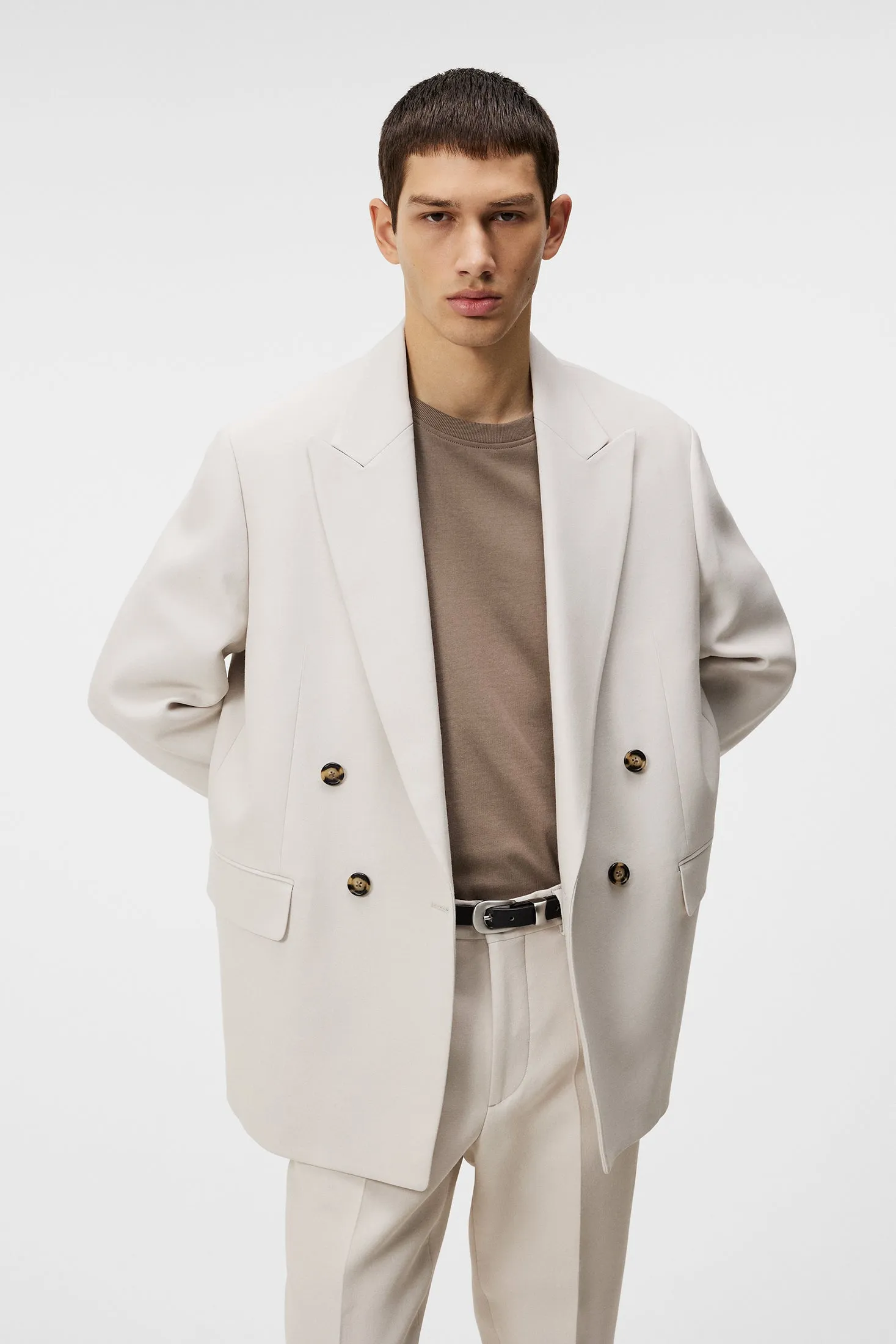 David U Double Weave Blazer / Moonbeam