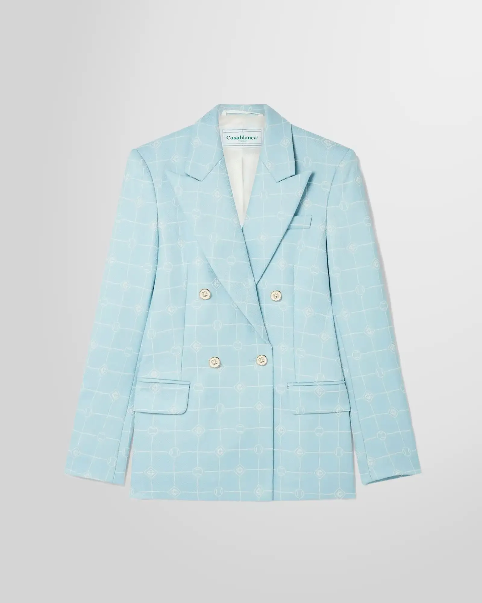 Double Breasted Jacquard Jacket