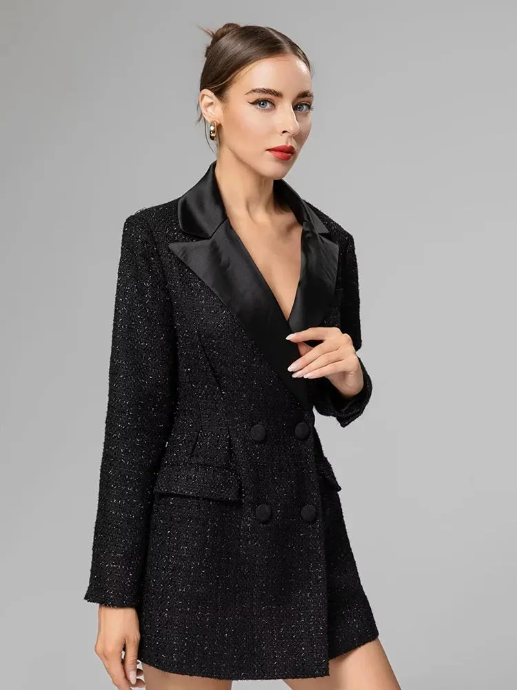 Double-Breasted Women's Short Coat