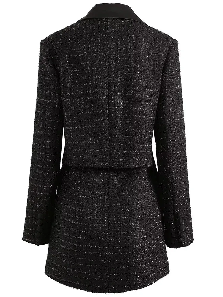 Double-Breasted Women's Short Coat