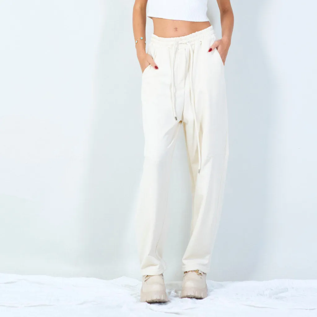 Drawstring jogger pants with elastic waistband wholesale