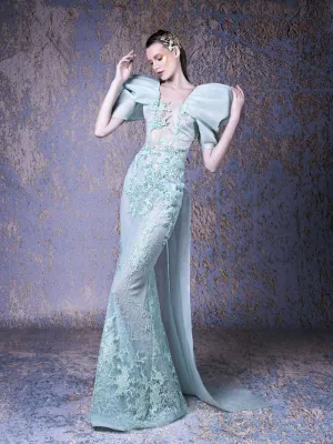 EMBELLISHED EVENING DRESS