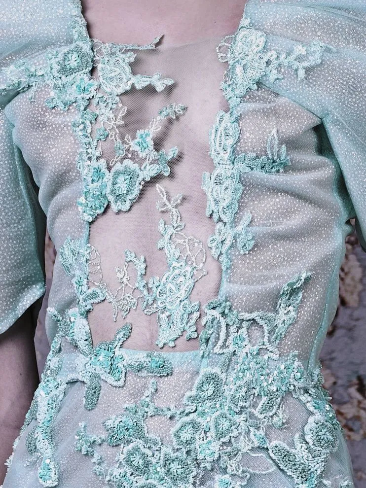 EMBELLISHED EVENING DRESS