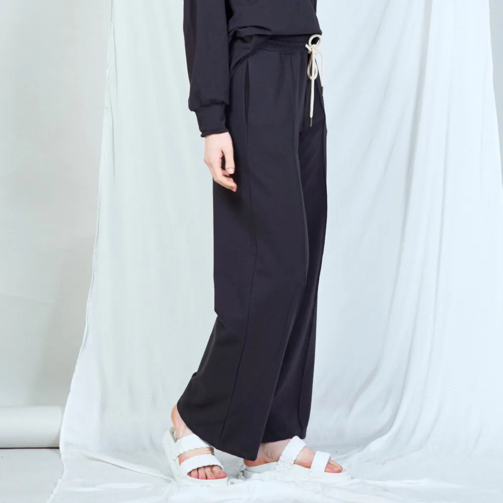 Embroidered drawstring trousers wholesale