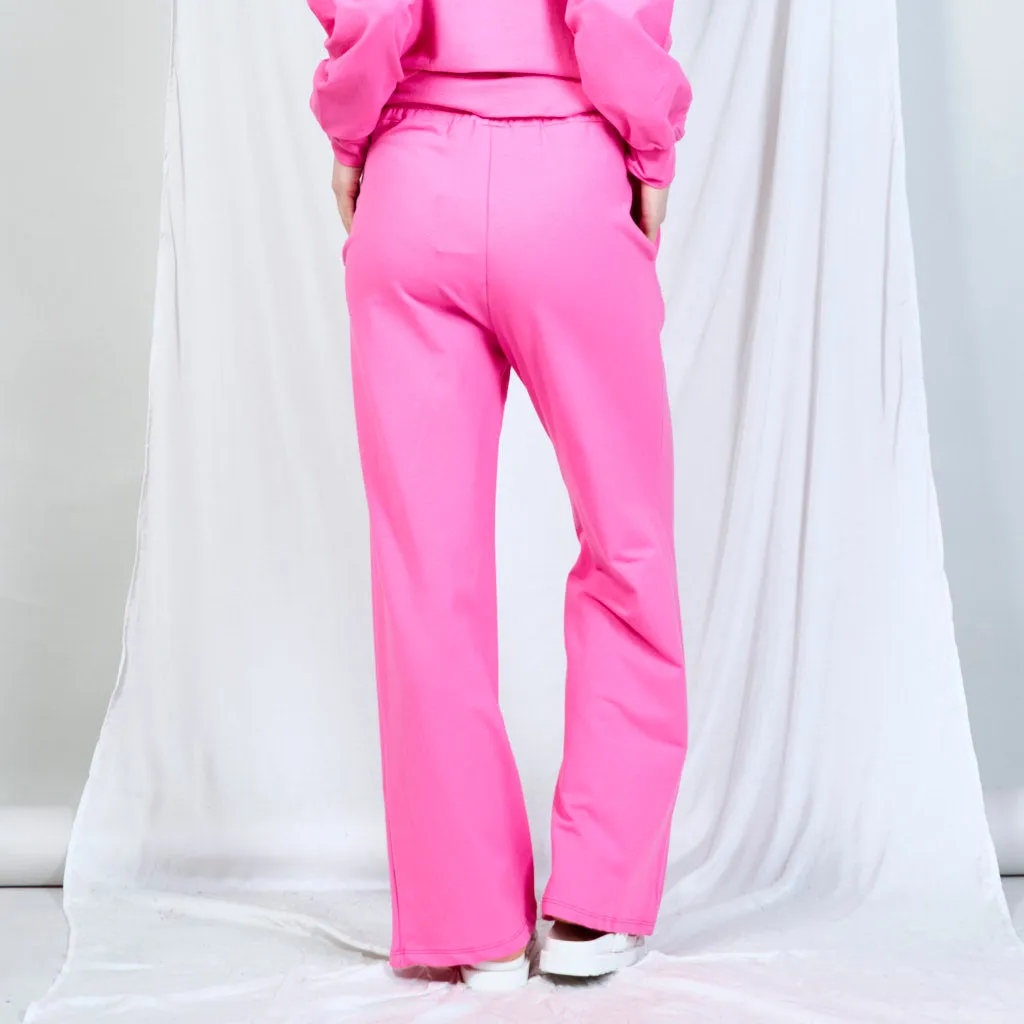 Embroidered drawstring trousers wholesale