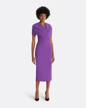 Flora Lilac Midi Dress