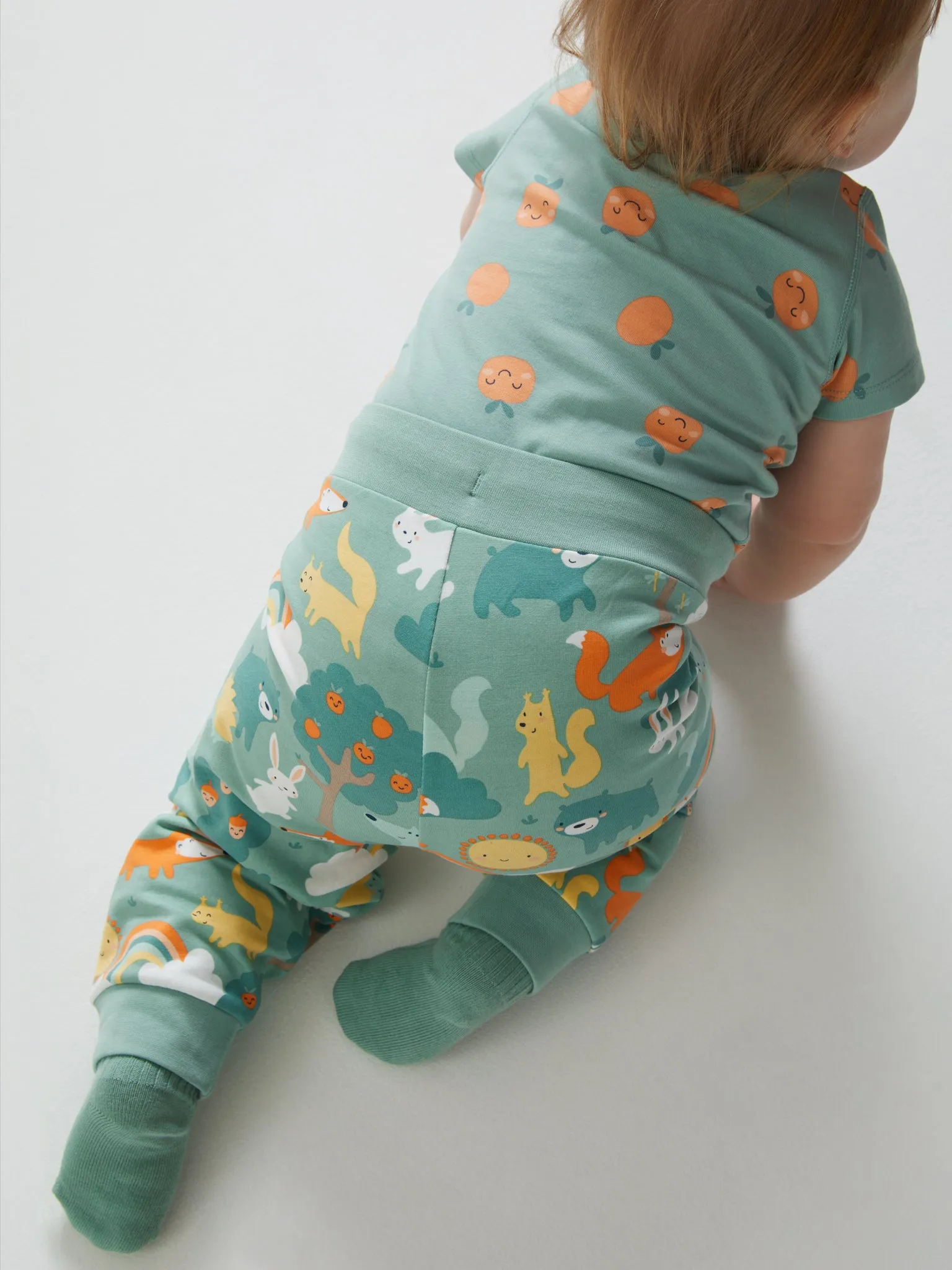 Forest Animal Print Baby Joggers