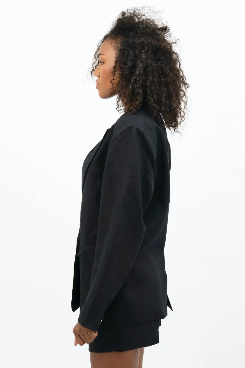 Havana Oversized Blazer Black