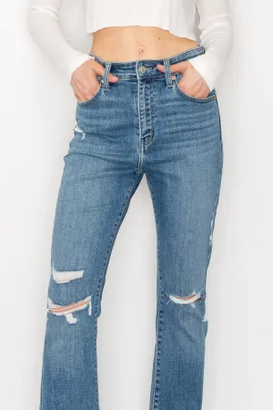 Kinsley High Rise Bootcut with Release Hem Jeans | Plus