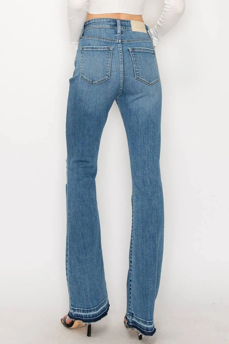 Kinsley High Rise Bootcut with Release Hem Jeans | Plus