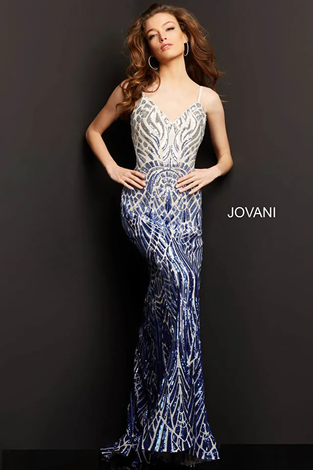 Lennon | Backless Sequin Gown | Jovani 06450
