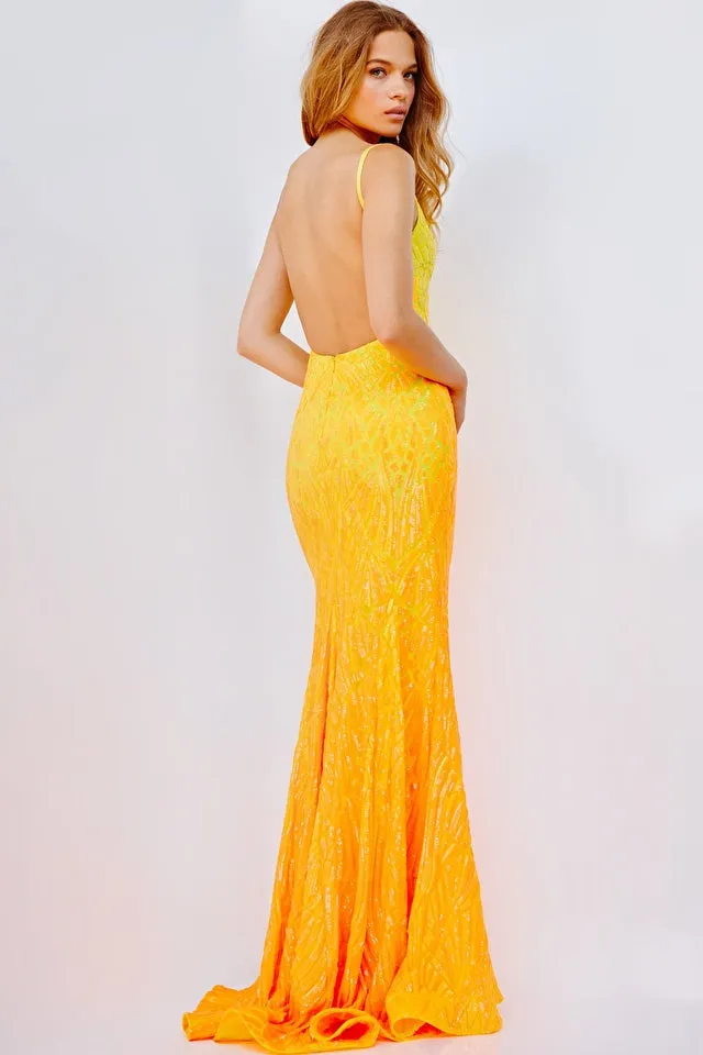 Lennon | Backless Sequin Gown | Jovani 06450