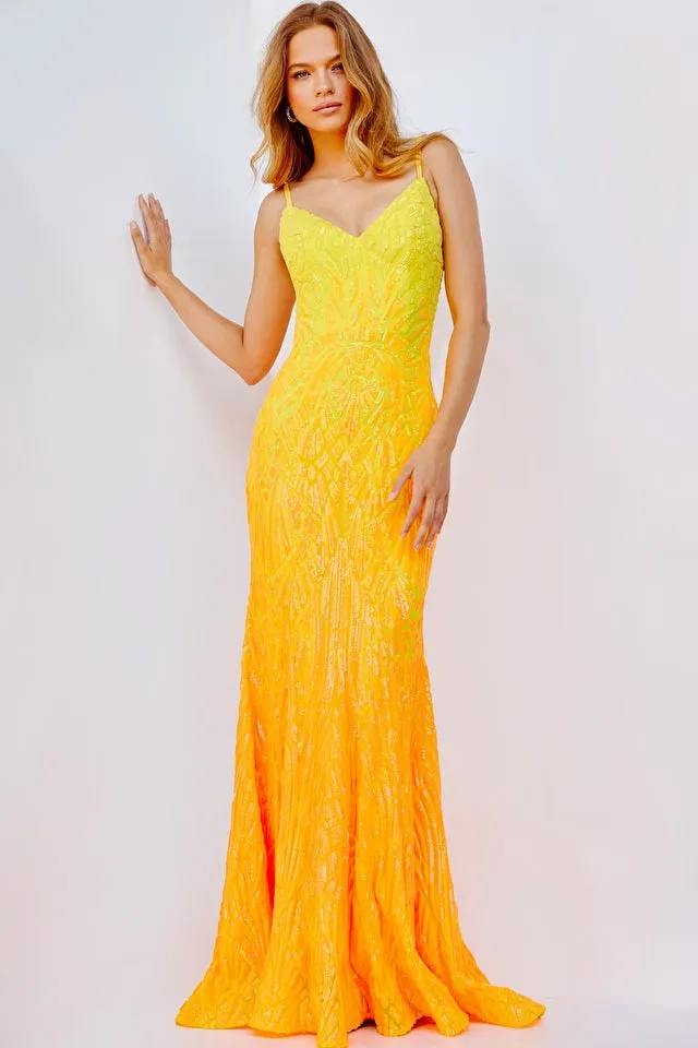 Lennon | Backless Sequin Gown | Jovani 06450