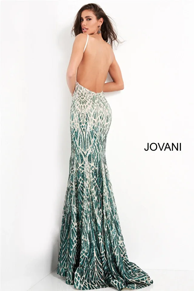 Lennon | Backless Sequin Gown | Jovani 06450