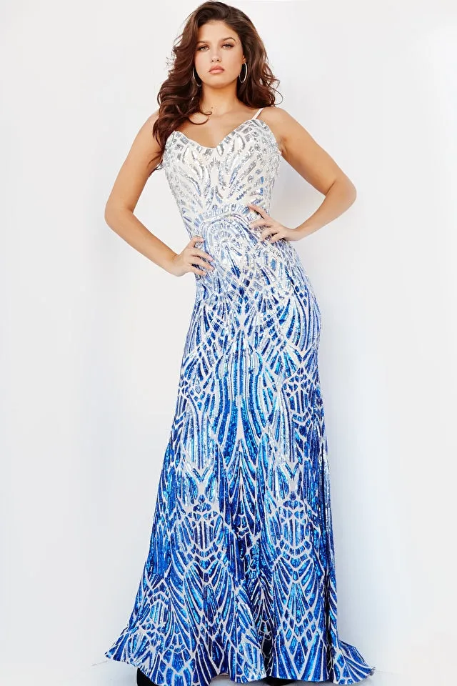 Lennon | Backless Sequin Gown | Jovani 06450