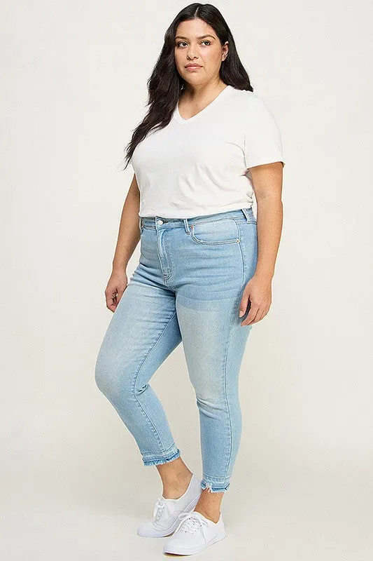 Liliana Plus High Rise Crop Skinny Jeans