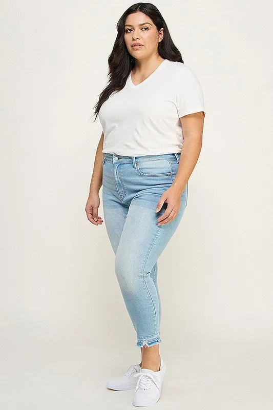 Liliana Plus High Rise Crop Skinny Jeans