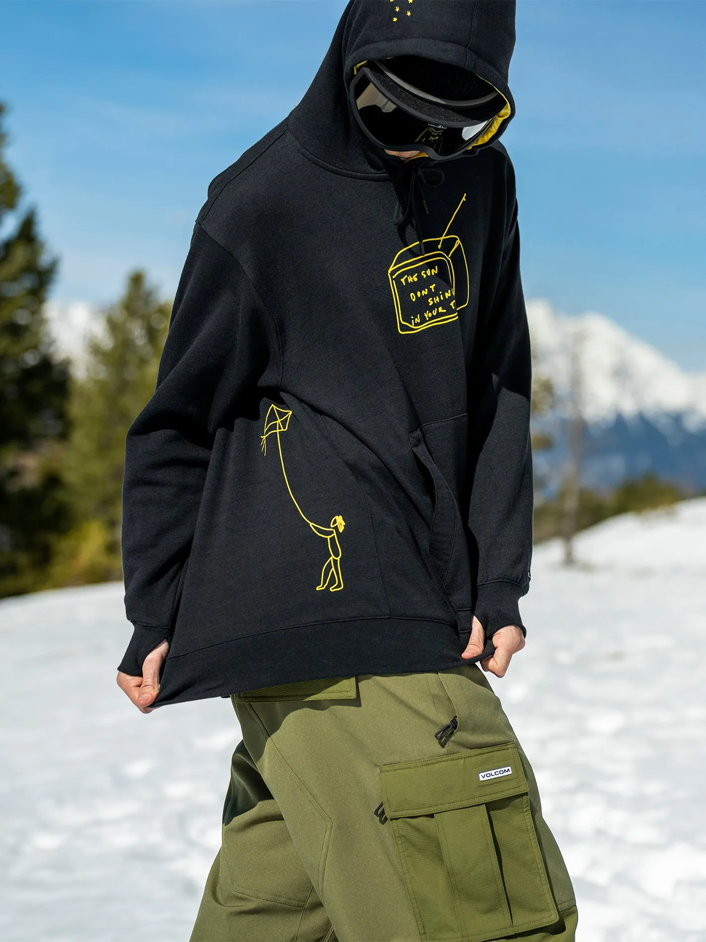 Mens D.I. Fleece Pullover - Black