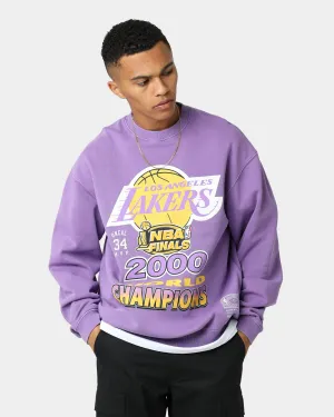 Mitchell & Ness Los Angeles Lakers 2000 World Champions Crewneck Faded Purple