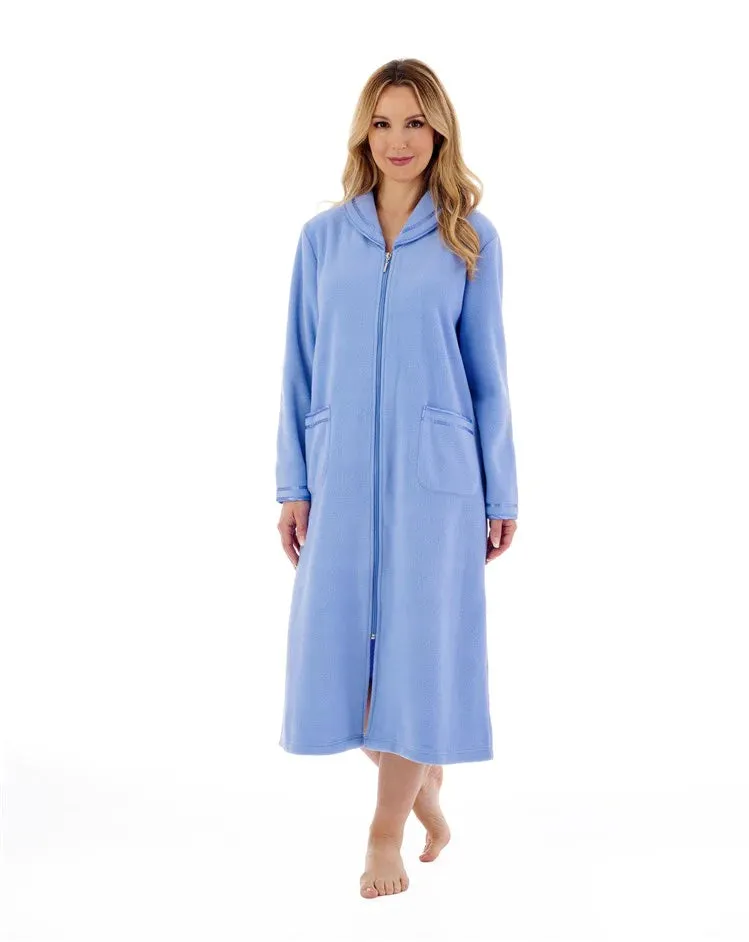 Slenderella Polar Fleece Full Zip Dressing Gown 46"