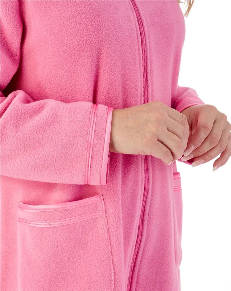 Slenderella Polar Fleece Full Zip Dressing Gown 46"