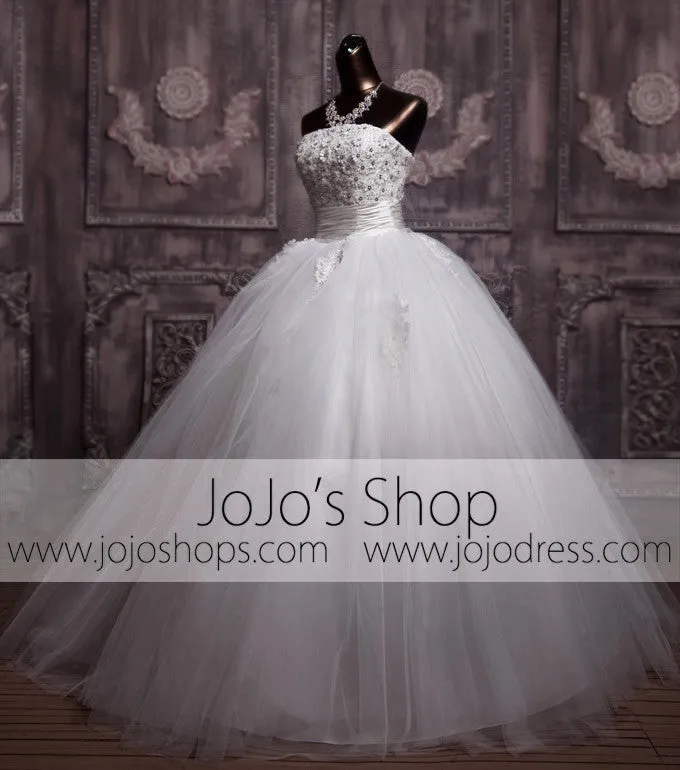 Strapless Daisy Floral Ball Gown Princess Dress G1092