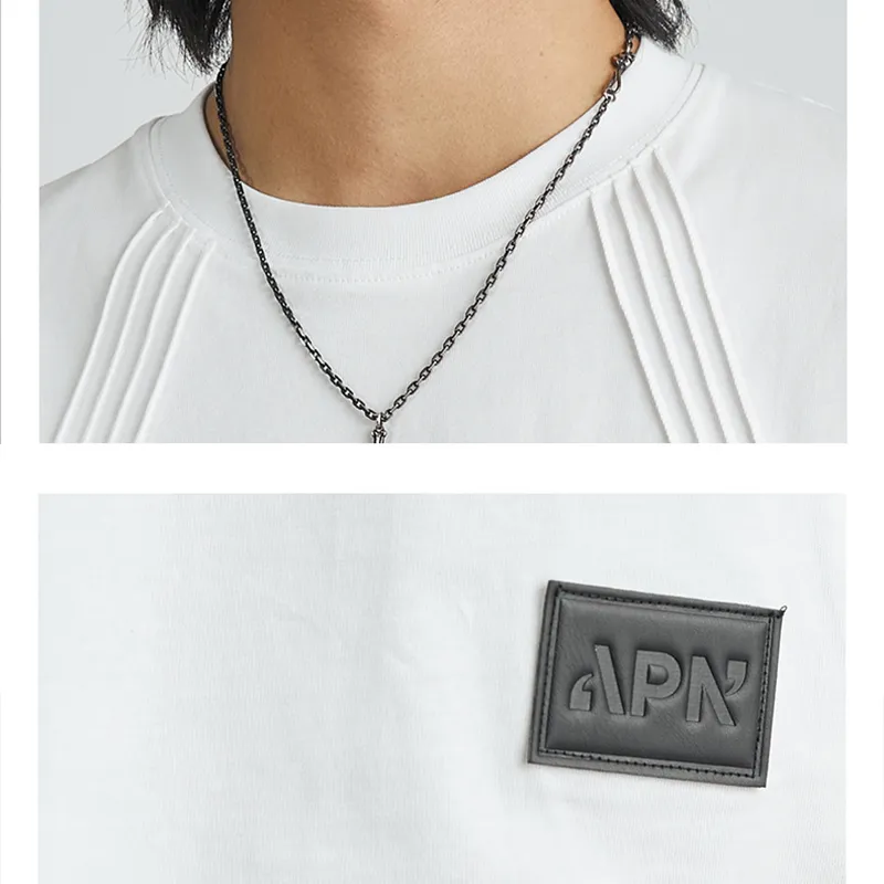 STRIPED CROPPED RETRO COTTON BLACK & WHITE TEE