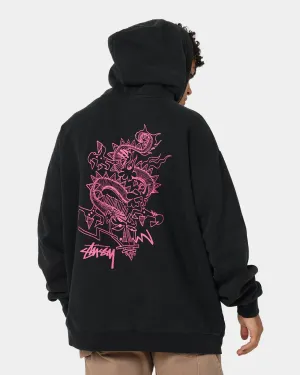 Stussy Script Dragon Hoodie Pigment Black