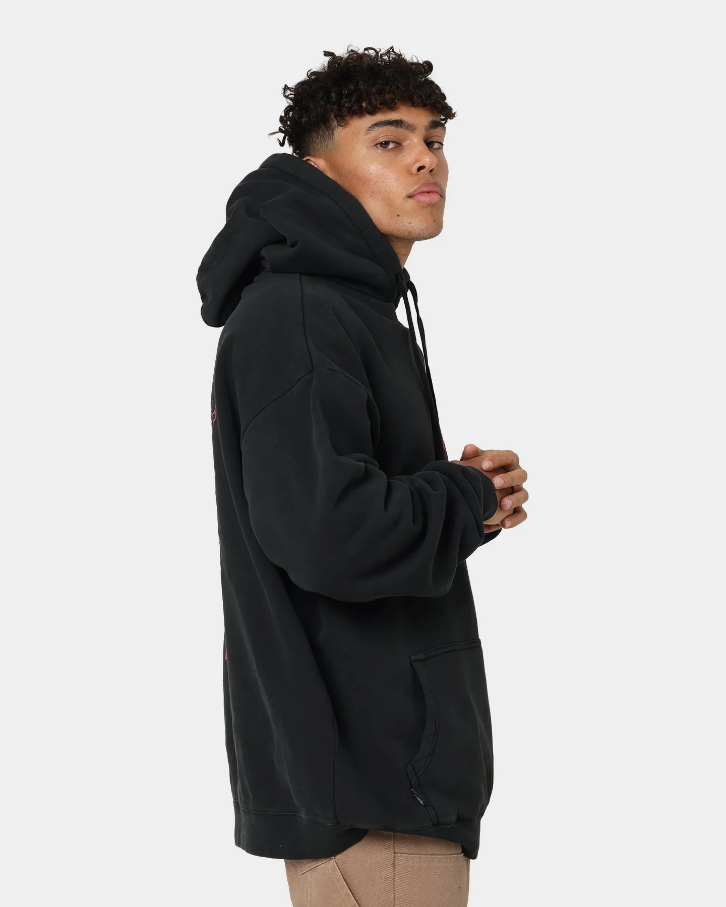 Stussy Script Dragon Hoodie Pigment Black