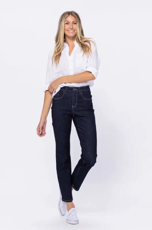 Susan - Judy Blue Hi-Rise Dark Wash Mom Jean