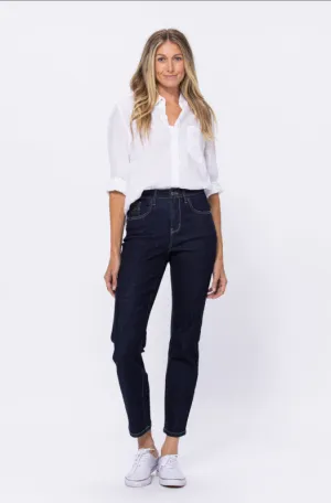 Susan - Judy Blue Hi-Rise Dark Wash Mom Jean