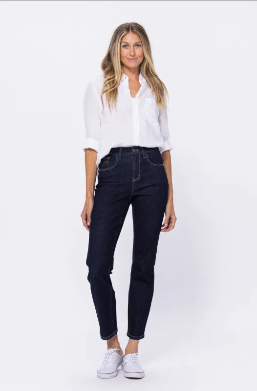 Susan - Judy Blue Hi-Rise Dark Wash Mom Jean