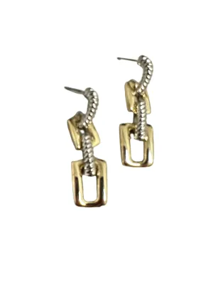 Two Tone Link Earring