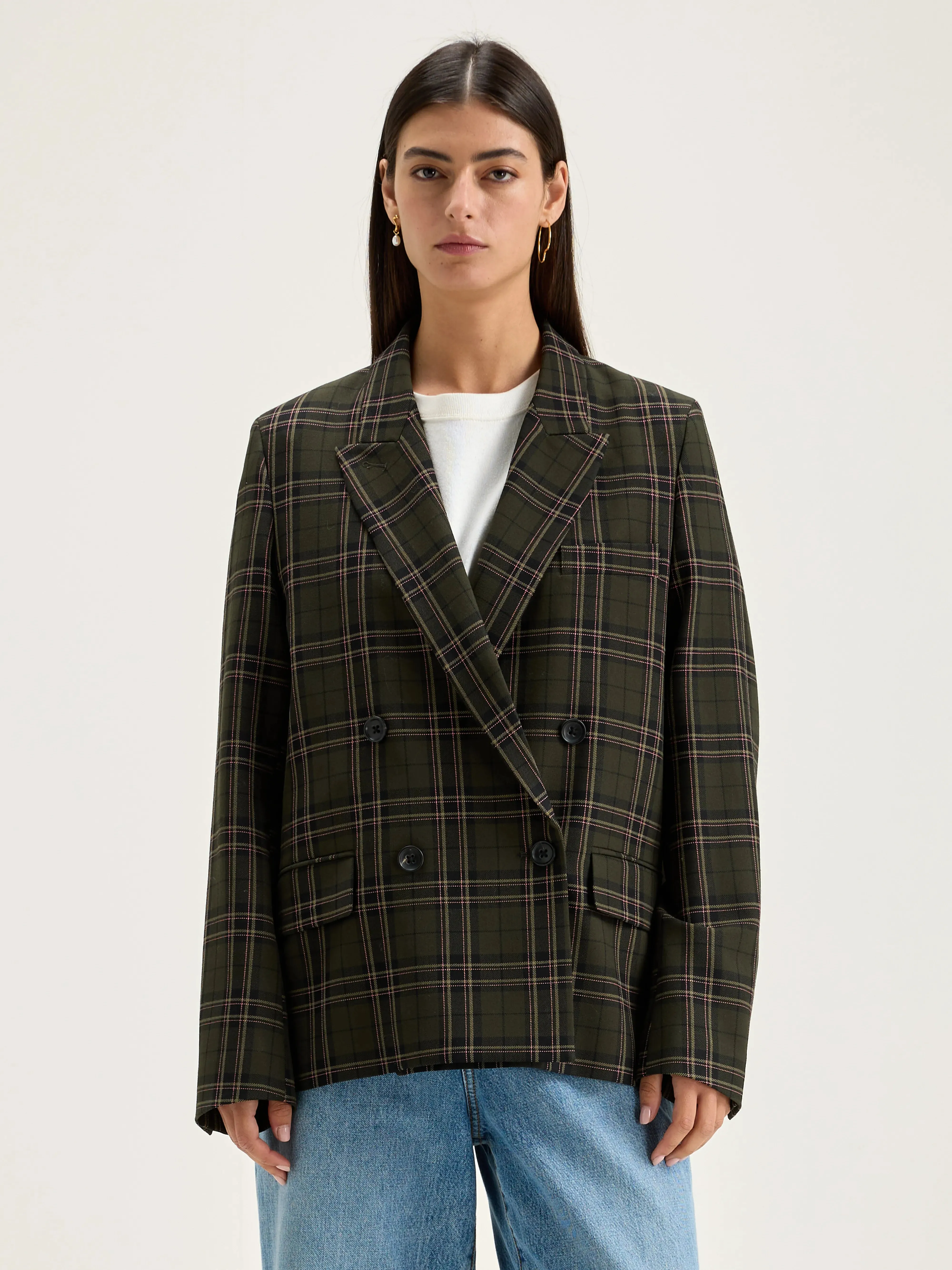 Vicken straight blazer (242 / W / CHECK A)