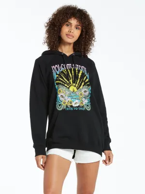 Volcom Truly Stoked BF Sweatshirt-Black